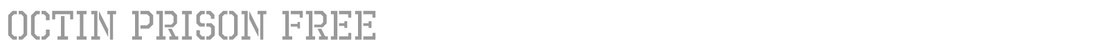 Octin Prison font preview